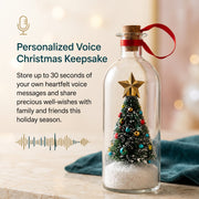🎁 Christmas Hot Sale 65% OFF - Recordable Christmas Message Glas Bottle with Mini Tree