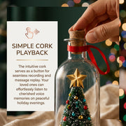 🎁 Christmas Hot Sale 65% OFF - Recordable Christmas Message Glas Bottle with Mini Tree