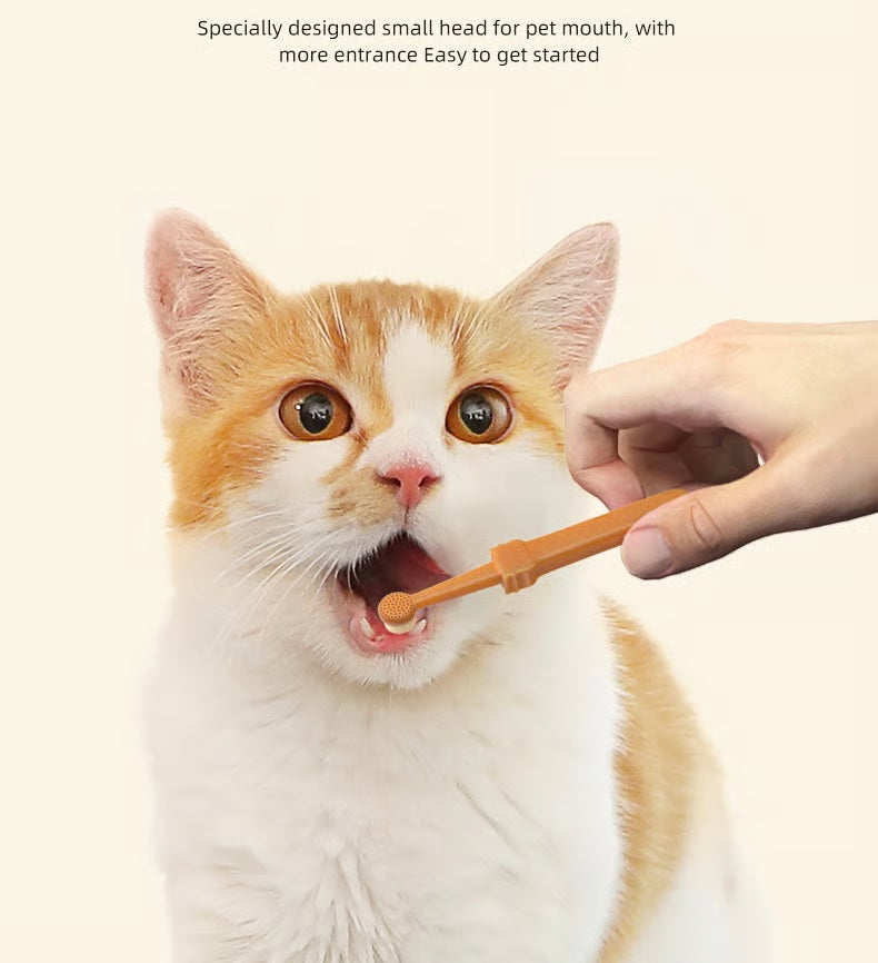 FlexiBrush Pet Toothbrush & Tongue Scraper
