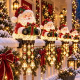 💯🎄 Christmas Porch Railing Lights – 4 Festive Character Designs