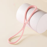 8-Shaped Silicone Resistance Band with Massage Grip