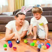 Easter Eggs Filled With Pullback Construction Vehicles, Cute Animals, Dinosaurs, Jewelry pieces and Bunnies