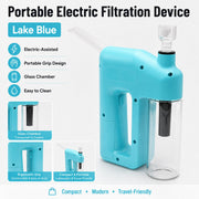 ⚡ LAST DAY 59% OFF – Portable Handheld Electric Filtration Device | Compact Glass Chamber Design with Electric-Assisted Operation & 6 Color Options ✨