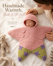 Handmade Crochet Star Blanket for Baby