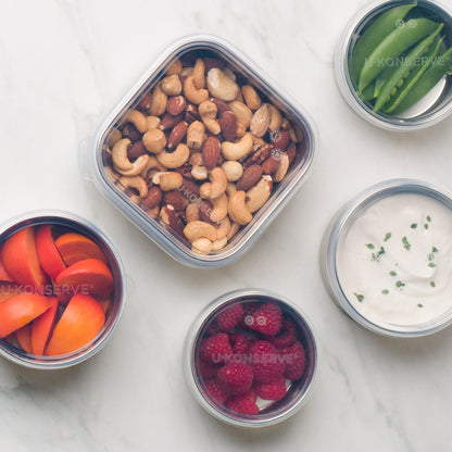 Round Stainless Steel Nesting Food Containers, Set of 3