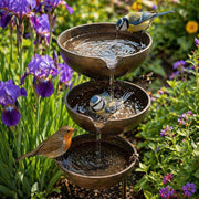 🔥Hot Sale 49% OFF🔥Bring Life Back To Your Garden – Peaceful Cascading Rain Catcher Bird Bath For Welcoming Garden Wildlife🌿🐦