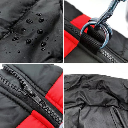 Winter Warm Waterproof Dog Vest with Zipper (S-7XL)