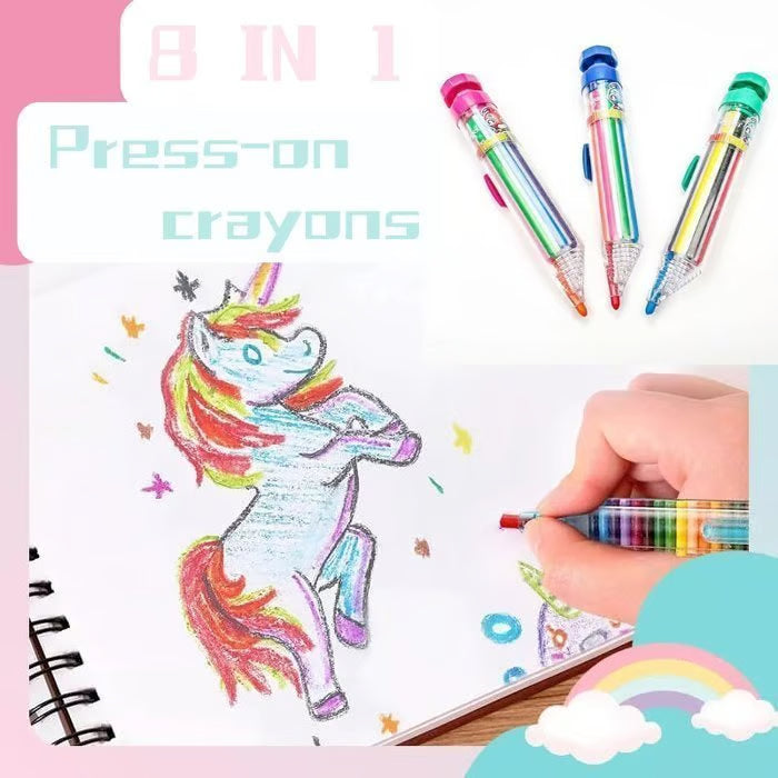 8-in-1 Press-On Crayons ✏️