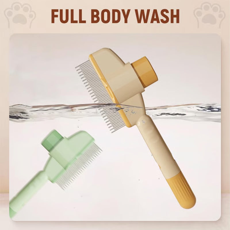 Self-Cleaning Pet Flea Comb & Grooming Brush+