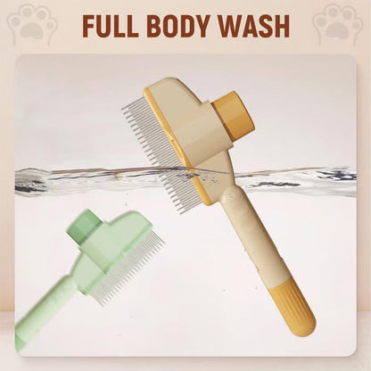 Self-Cleaning Pet Flea Comb & Grooming Brush