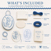 ⏳ Last Day 59% OFF – 🧵Beginner-Friendly DIY Heirloom Oval Embroidery Ornament Kit Collection | Complete Kit with All Tools & Step-by-Step Guide Included 💕
