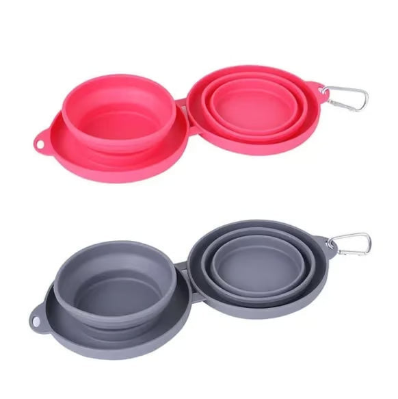 Collapsible Travel Dog Bowl Set