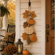 🎃Rustic Harvest WoodenDoor Hanger