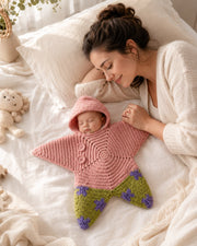 Handmade Crochet Star Blanket for Baby