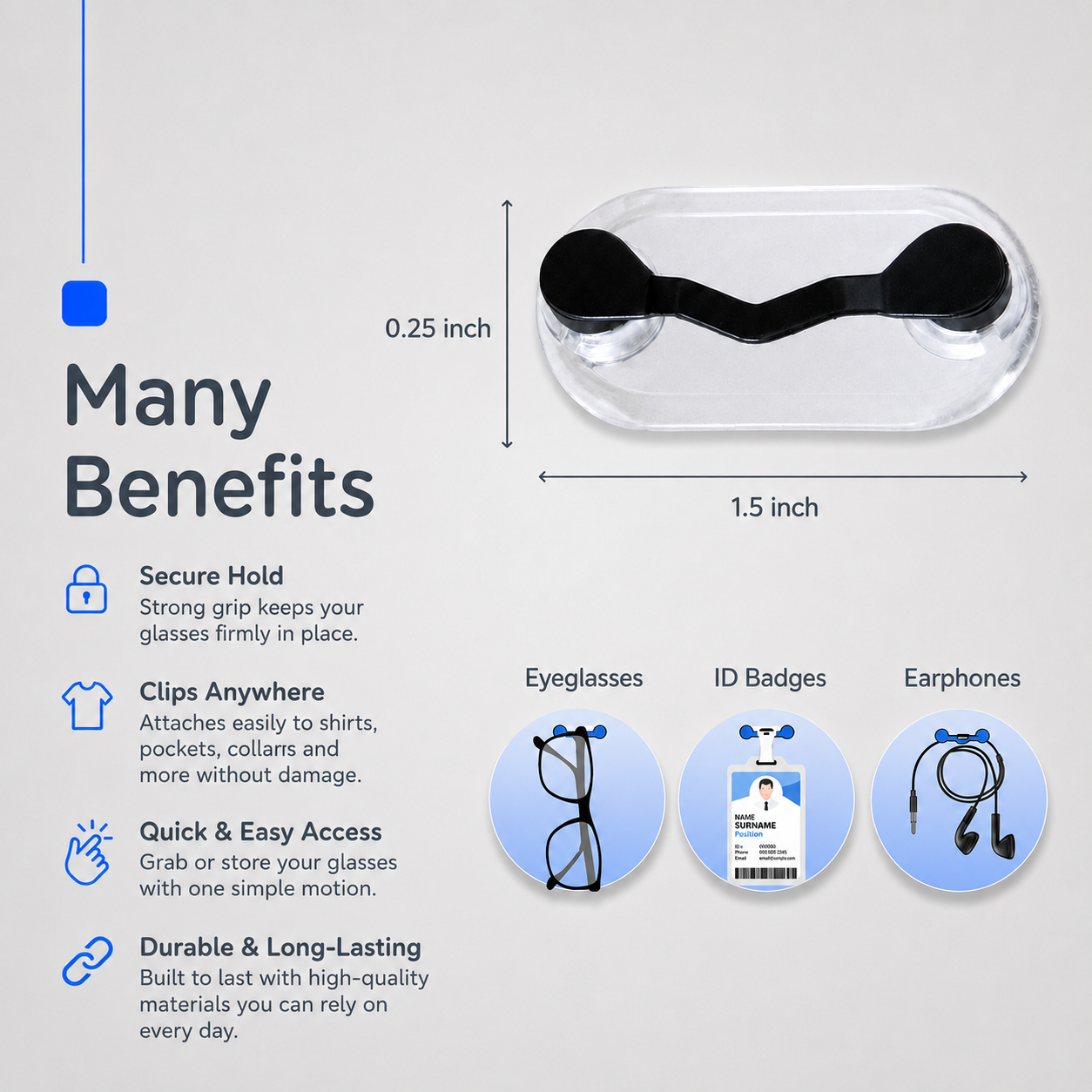Magnetic Glasses Holder.