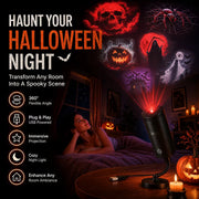 👻 HOT SALE 50% OFF👻Plug-&-Play Halloween HD Star Projector, Spooky Night Light for Room Party Decor
