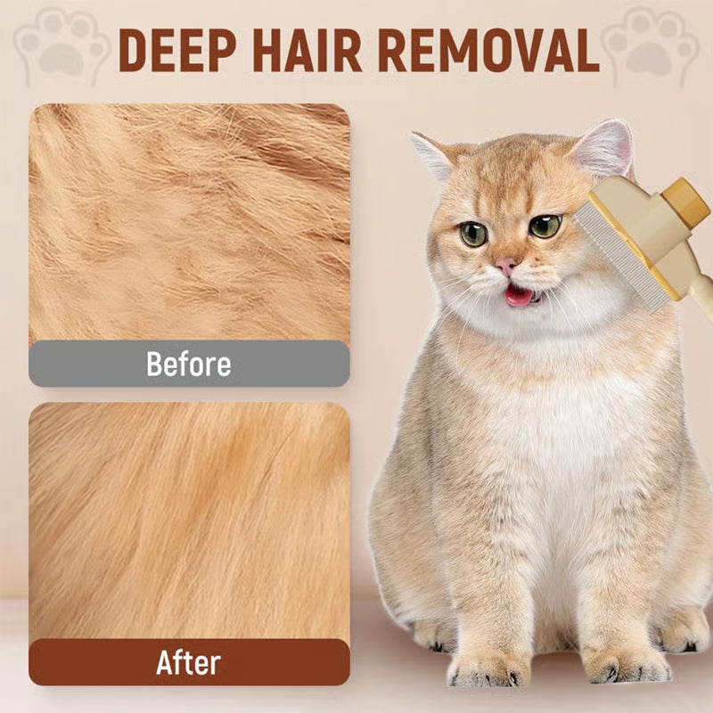 Self-Cleaning Pet Flea Comb & Grooming Brush+