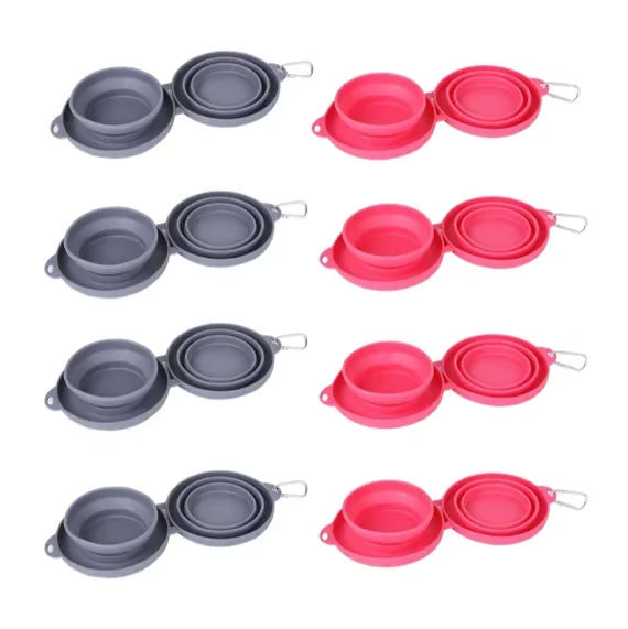 Collapsible Travel Dog Bowl Set