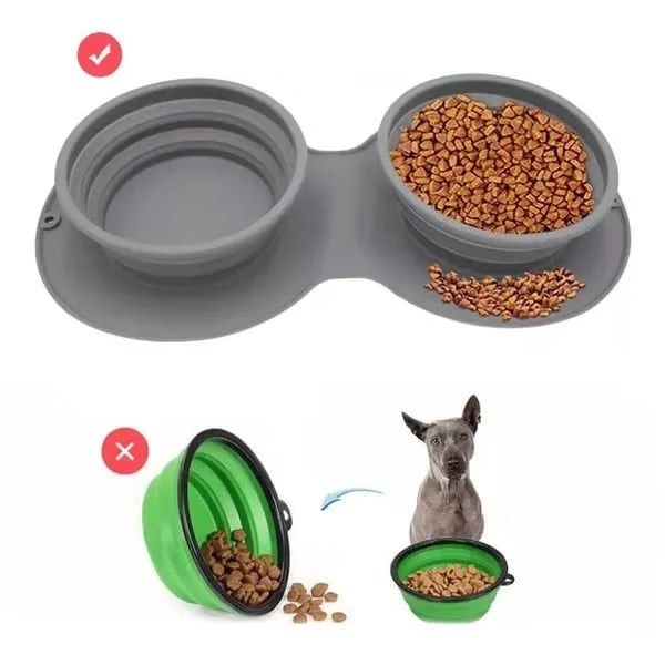 Collapsible Travel Dog Bowl Set