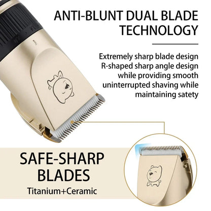 Silent Pro Cordless Pet Clipper Kit