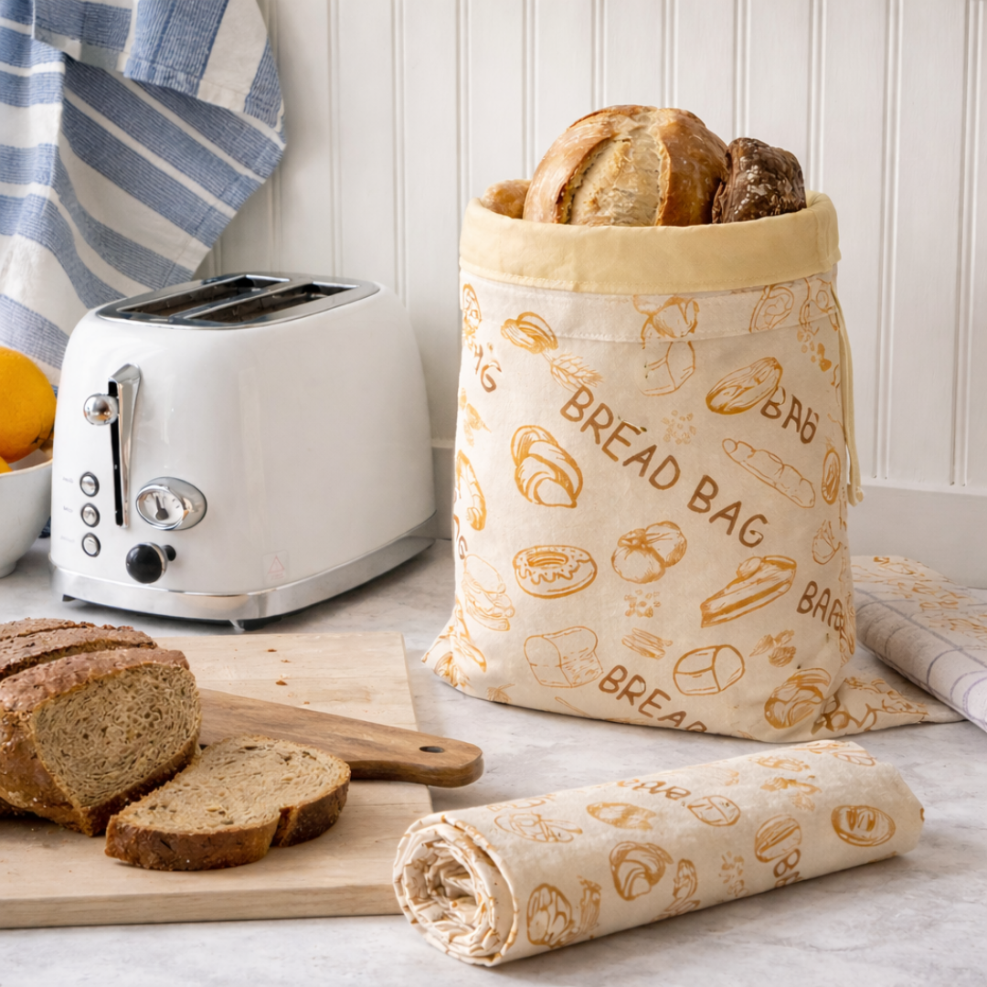 Premium 100% Cotton-Beeswax Bread Bags