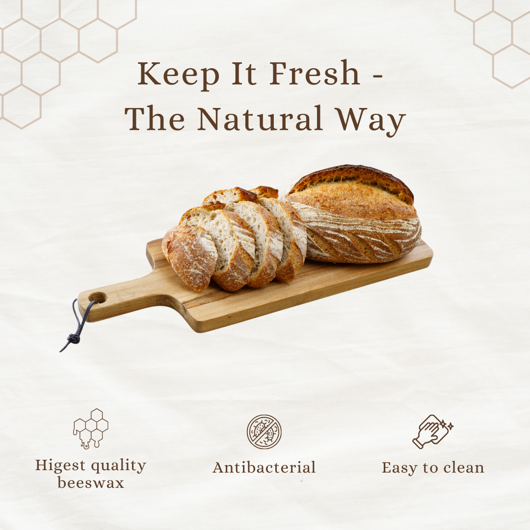 Premium 100% Cotton-Beeswax Bread Bags