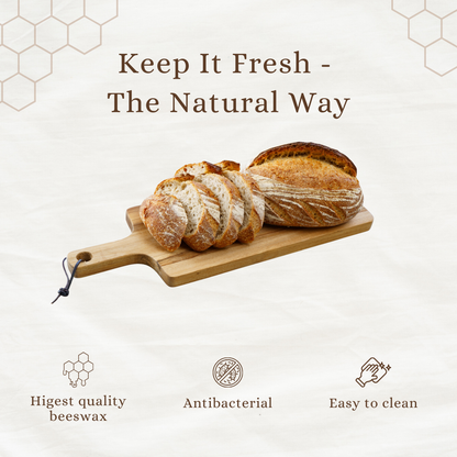 Premium 100% Cotton-Beeswax Bread Bags