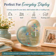 🌊Heartfelt Friendship Seaglass Keepsake Plaque-✨Shaped by Sea Nature & Crafted by Hand