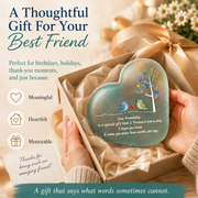 🌊Heartfelt Friendship Seaglass Keepsake Plaque-✨Shaped by Sea Nature & Crafted by Hand