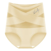 🌸Last Day-Buy 1 Get 3 Packs✨Plus-Size High-Waist Cross Tummy Control Panties