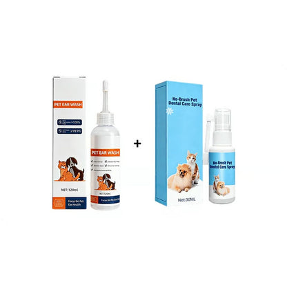 ✨ Pet Ear Cleaner - Gentle Formula with Soothing Aloe for Dogs & Cats, Prevents Infections & Odor 🌿👂