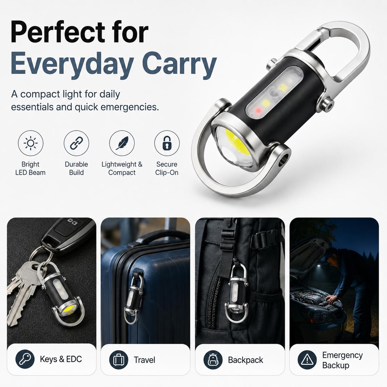 Rechargeable Mini Keychain Pocket Torch.