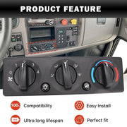 A/C Climate Control Module Panel Q21-6119 For Peterbilt Truck H