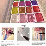 Shimmer Pearlescent Watercolor Paint Set