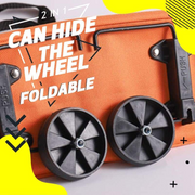 Must‑Have Household Gadget🔥 2‑in‑1 Foldable Shopping Cart. Easy To Carry, Quick Fold Design, Solve All Your Heavy‑load Shopping Troubles