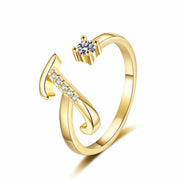 ⏳Limited-time 50% off⏰Adjustable Sparkle Initial Ring for Women💍