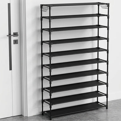 🎉 LIMITED TIME 50% OFF! 👟 10-Tier Vertical Shoe Rack Organizer – Space-Saving Design, Large Capacity & Bonus Side Hooks 🏠