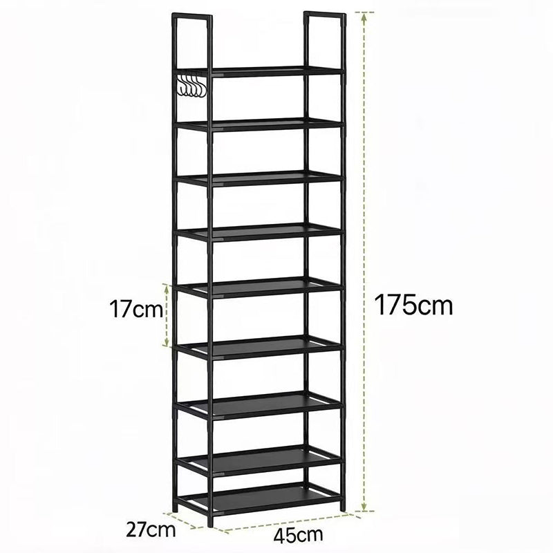🎉 LIMITED TIME 50% OFF! 👟 10-Tier Vertical Shoe Rack Organizer – Space-Saving Design, Large Capacity & Bonus Side Hooks 🏠