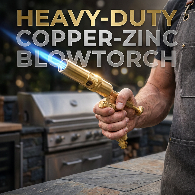 🍖🔥Portable Butane Torch with Adjustable Burner & Safety Lock⚡