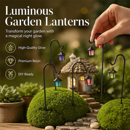 🏮Retro Lantern Plant Stakes – 7-Color Glow-in-the-Dark Garden Decor🌈