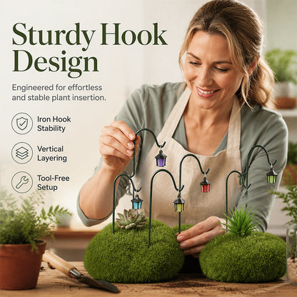 🏮Retro Lantern Plant Stakes – 7-Color Glow-in-the-Dark Garden Decor🌈
