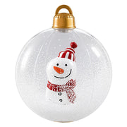 Inflatable Christmas Ball with Colorful LED Lights